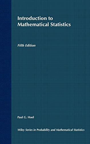 Book cover: "Introduction to Mathematical Statistics, Fifth Edition" by Paul Hoel.