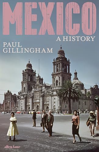 Book cover: "Mexico: A History" with a cathedral and people.