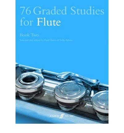 Blue flute study book cover with a silver flute image.