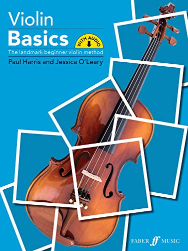 Violin Basics pupil's book cover with a violin image and audio symbol.