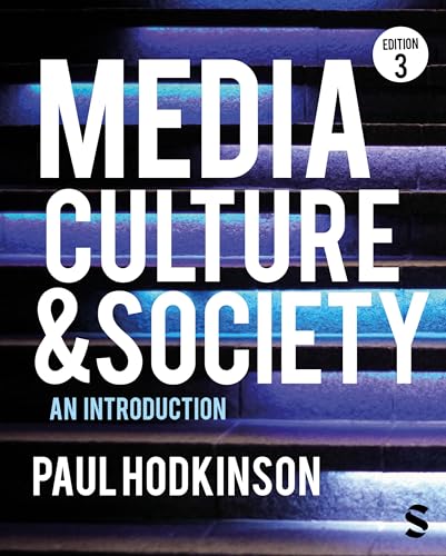 Book cover for "Media, Culture and Society" by Paul Hodkinson, 3rd edition.