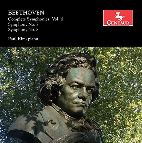 CD cover featuring a bronze bust of Beethoven against a green background.