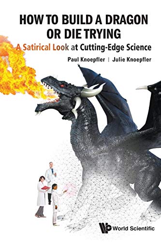 Book cover depicting a black dragon breathing fire, with scientists below.
