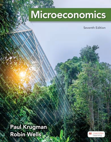 Textbook cover for "Microeconomics," seventh edition, with building and trees.