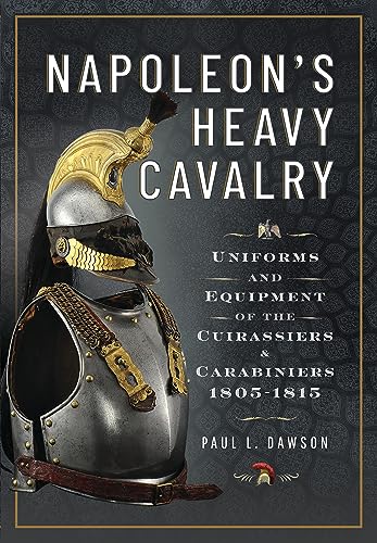 Book cover depicting a Napoleonic cuirassier in full metal armor and helmet.