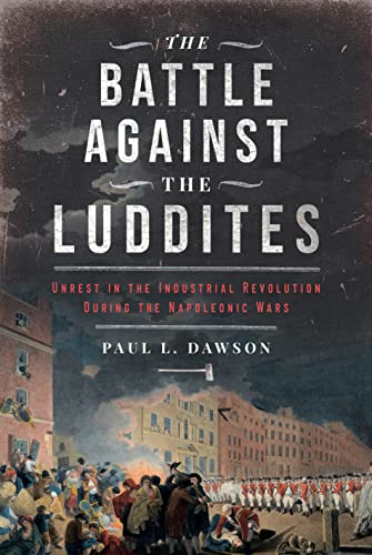 Book cover showing a historical painting of a riotous crowd and soldiers in town.