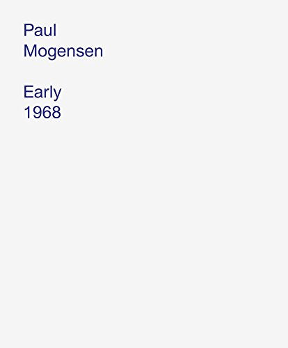 White book cover with blue text: "Paul Mogensen - Early 1968".