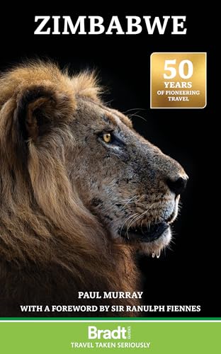 Book cover for Zimbabwe featuring a lion's profile against a black background.