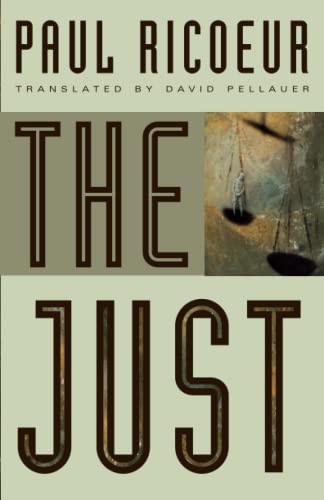 Book cover for "The Just" by Paul Ricoeur, featuring scales imagery.