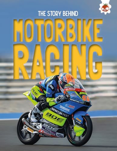 A motorcycle racer in blue and yellow gear leans into a turn on track.
