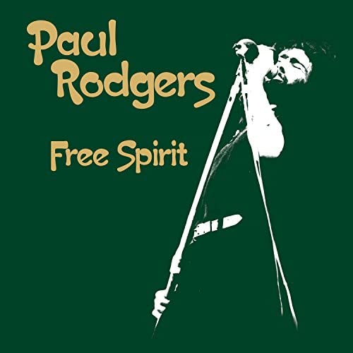 Paul Rodgers āFree Spiritā vinyl album cover with a singer silhouette.