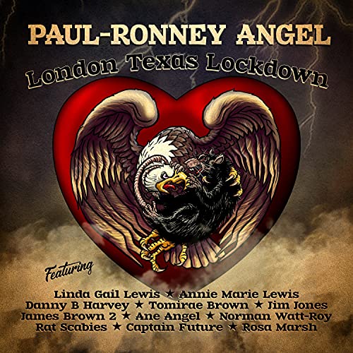 Album cover featuring a heart with an eagle fighting a rat, text overlay below.