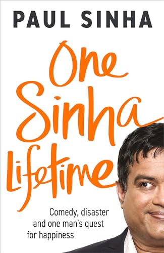 Book cover featuring Paul Sinha with orange stylized text on a white background.