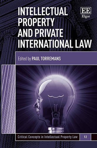Book cover: “Intellectual Property and Private International Law” with a lightbulb.