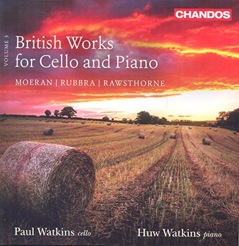 CD cover: field with hay bales under a dramatic red sunset.
