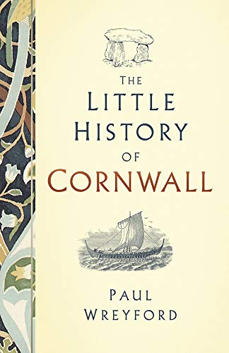 Book cover for The Little History of Cornwall featuring a dolmen and a ship.