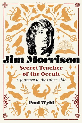 Book cover featuring a portrait of Jim Morrison surrounded by occult and mystical illustrations.