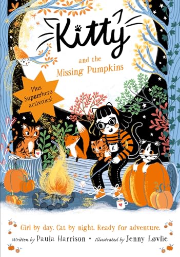 Book cover: Kitty and the Missing Pumpkins, featuring cats and pumpkins.