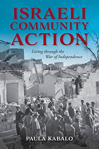 Book cover depicting a war-torn landscape and a crowd of people.