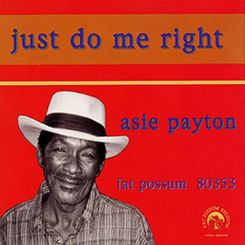 CD cover featuring Asie Payton in a white hat on a red background.