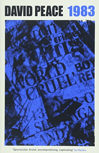 Book cover: blue and white abstract design with text "1983" and author name.
