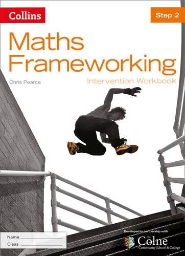Maths Frameworking Step 2 workbook cover with a student mid-air.