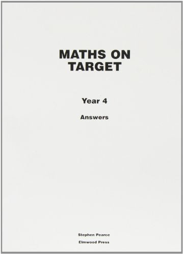 White cover with black text: "Maths On Target Year 4 Answers".