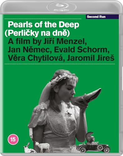 Blu-ray cover for Pearls of the Deep featuring a woman holding a shoe.