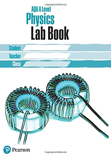 AQA A Level Physics Lab Book cover with coils illustration.