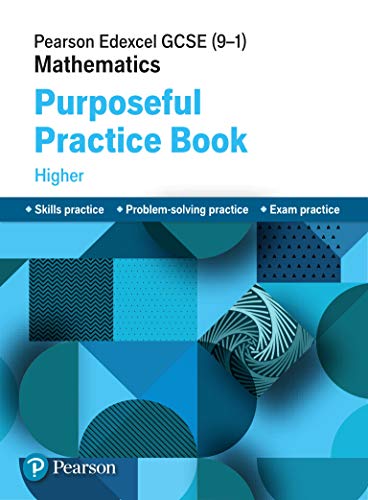 GCSE Mathematics practice book cover, blue and teal geometric design.