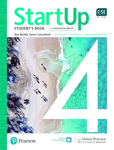 StartUp 4 Student’s Book cover with beach scene and large green number four.