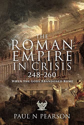Book cover depicting Roman architecture, soldiers, and stormy skies.