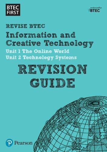 BTEC First Information & Creative Technology Revision Guide cover, teal background.