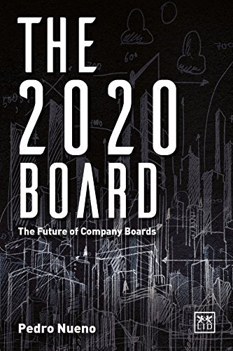 Book cover: "The 2020 Board" with white text on a dark, sketched background.