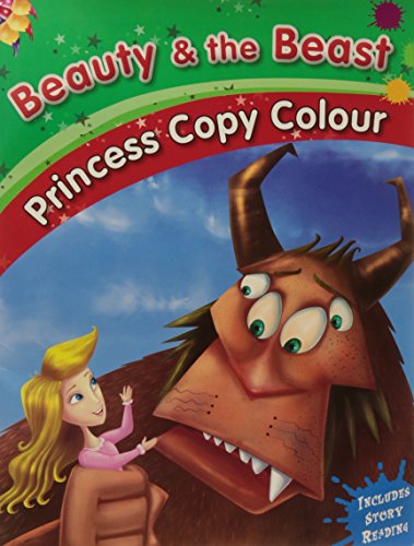 Beauty and the Beast" storybook cover with princess and beast illustration.