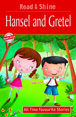 Book cover of "Hansel and Gretel" featuring two children in a forest.