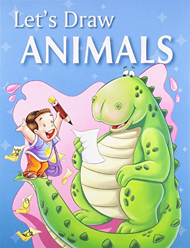 Book cover: a boy drawing a green, smiling cartoon dinosaur.