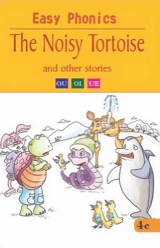 Book cover: "The Noisy Tortoise" with colorful animal illustrations.