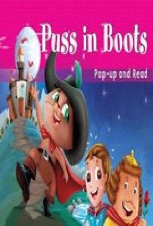 Puss in Boots book cover with cat, prince, and king characters.