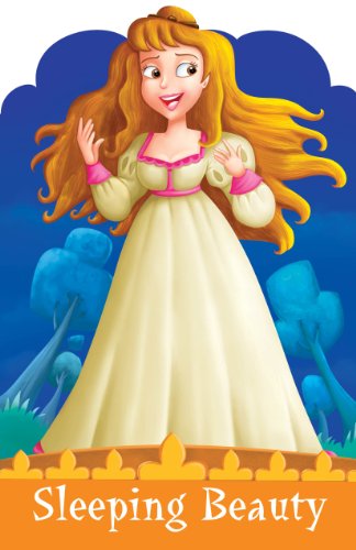 Illustration of a smiling princess with long blonde hair in a yellow gown.