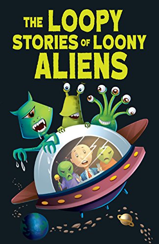 Book cover featuring colorful cartoon aliens and a flying saucer.