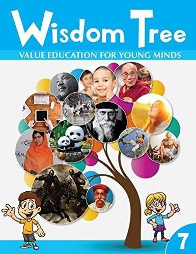 Book cover with diverse portraits arranged around a tree illustration.