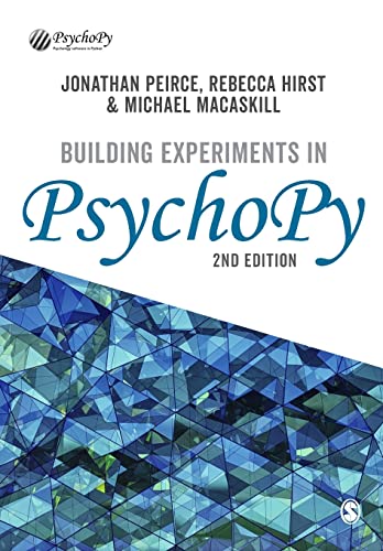 Book cover for “Building Experiments in PsychoPy,” second edition.