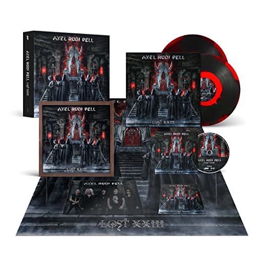 Axel Rudi Pell Lost XXIII deluxe box set with vinyl records, CD, and art prints.