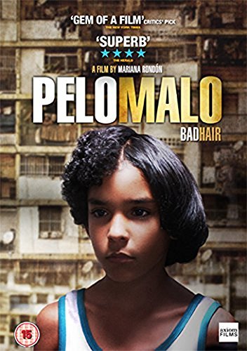 DVD cover for Pelo Malo featuring a close-up of a young person's face.