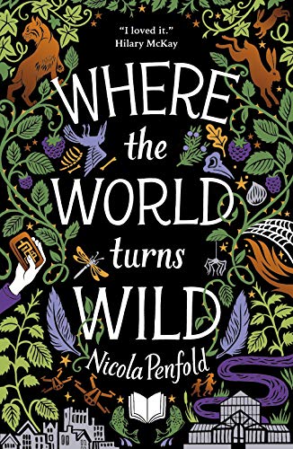 Book cover with illustrated animals, foliage, and the title “Where The World Turns Wild.”