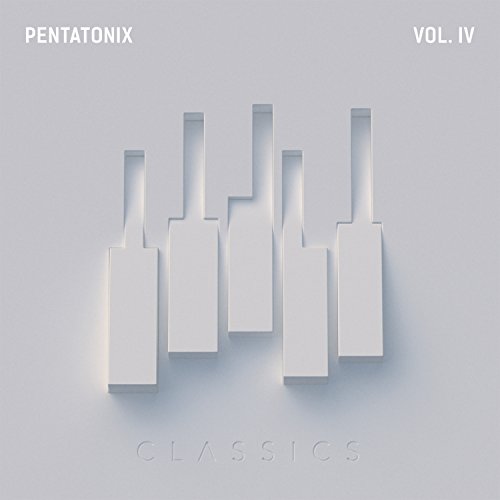 Pentatonix “PTX Vol. IV: Classics” CD cover with abstract piano keys.