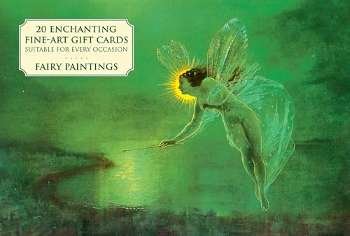 A winged fairy with a glowing halo flies over a green landscape at night.