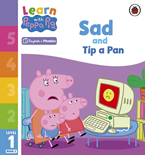 Peppa Pig book cover with Peppa, George, and a sad computer screen.