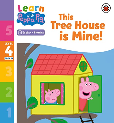 Peppa Pig book cover with Peppa and George in a treehouse.
